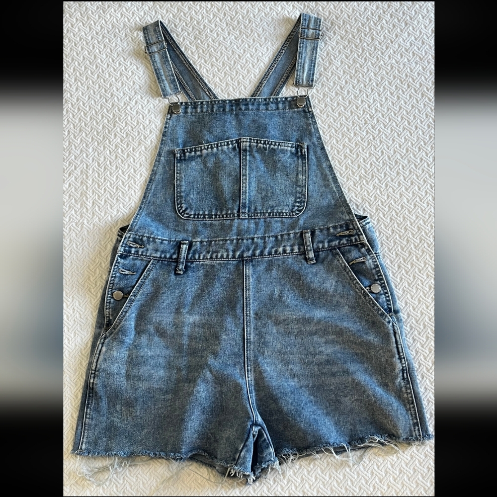 SHEIN | Blue Denim Shorts Overall
